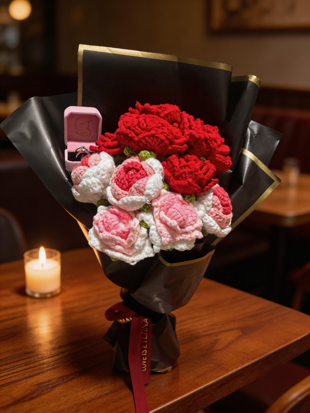 Knitted Flower Bouquet