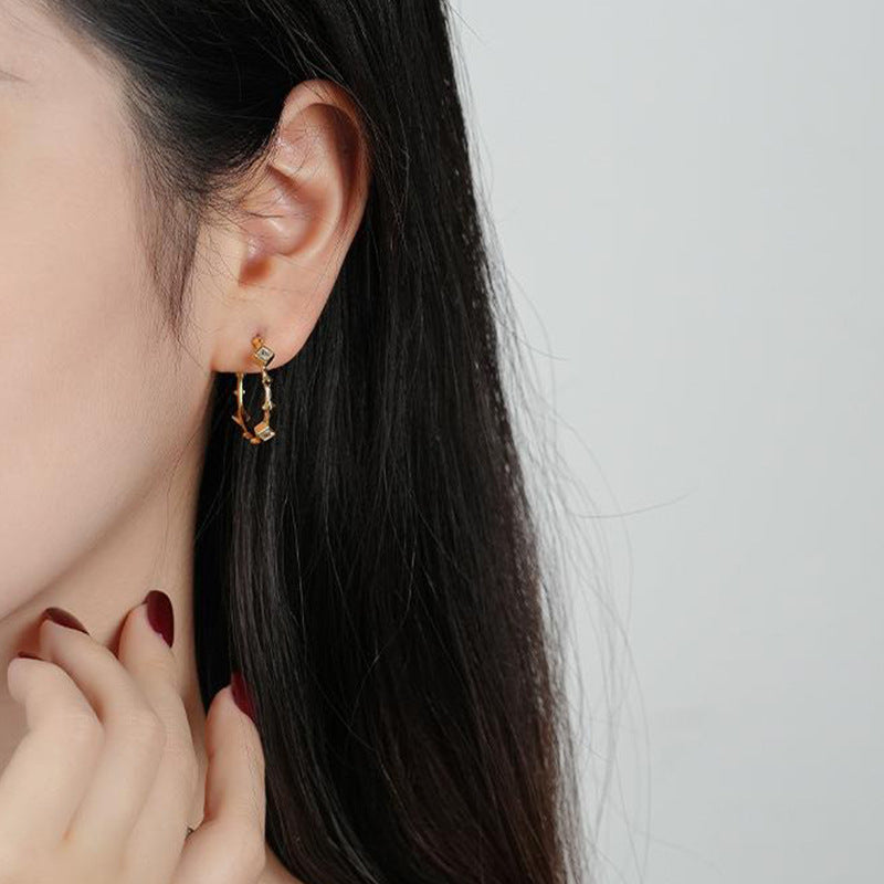 Stud Hoops Earrings