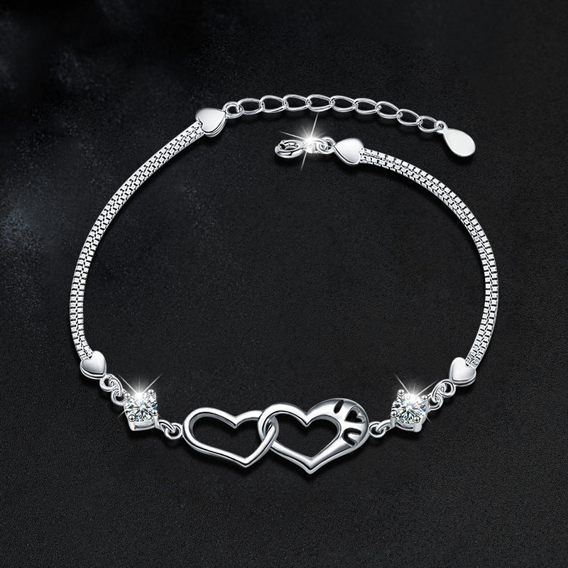 Interlocking Heart Bracelet