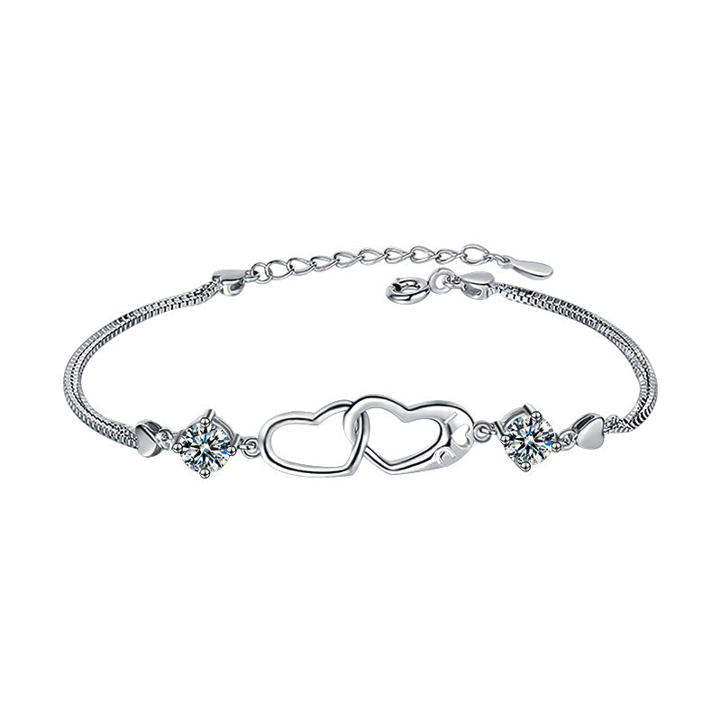 Interlocking Heart Bracelet