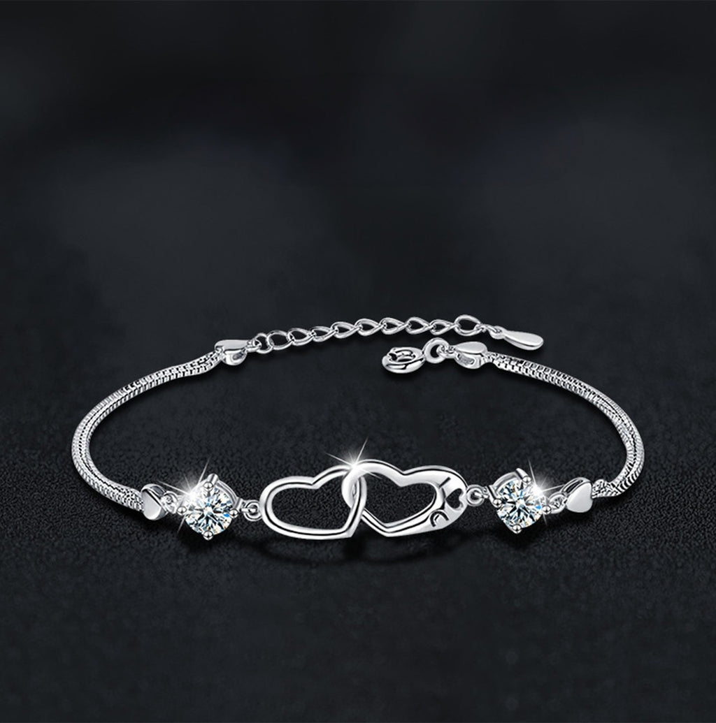 Interlocking Heart Bracelet