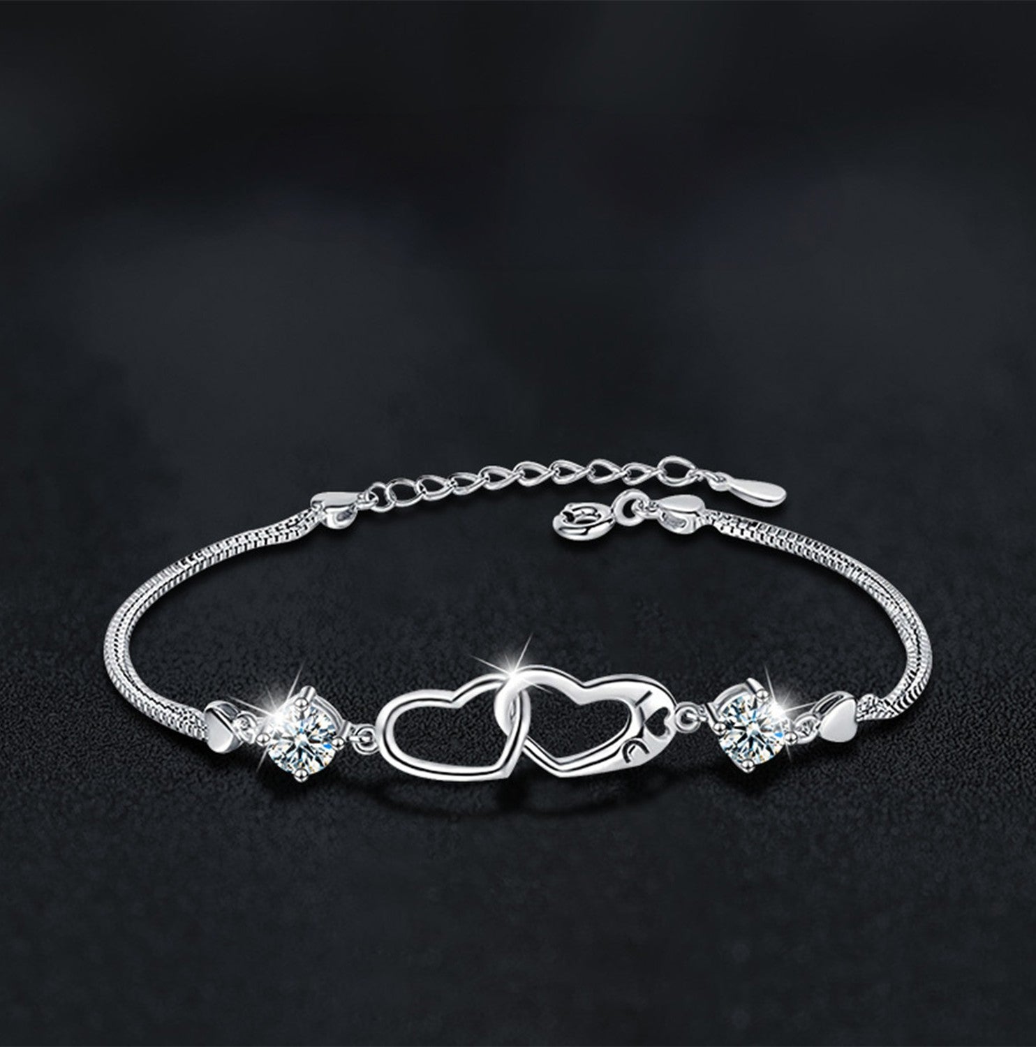 Interlocking Heart Bracelet